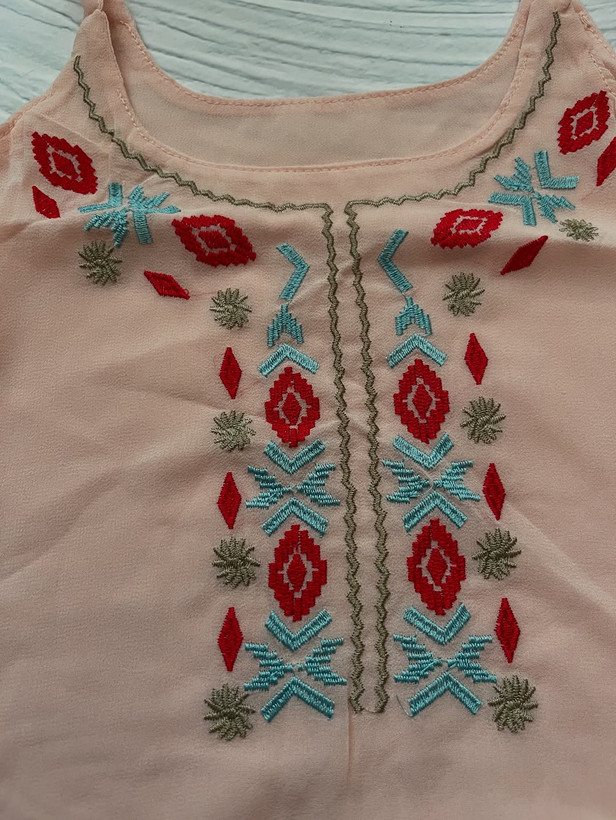 تاپ گلدوزی حریر سایز کوچیک