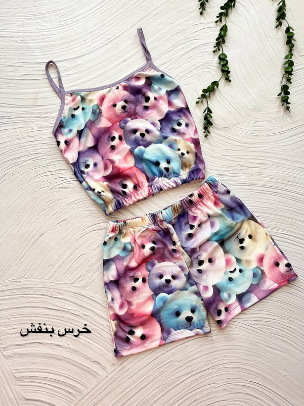 تاپ شورت مخمل سه بعدی فری سایز