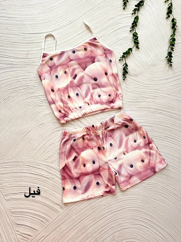 تاپ شورت مخمل سه بعدی فری سایز