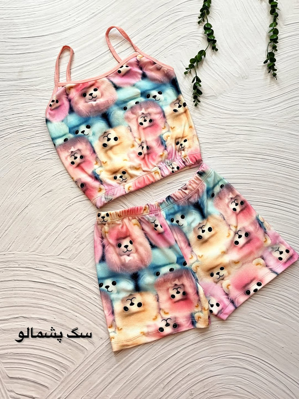 تاپ شورت مخمل سه بعدی فری سایز
